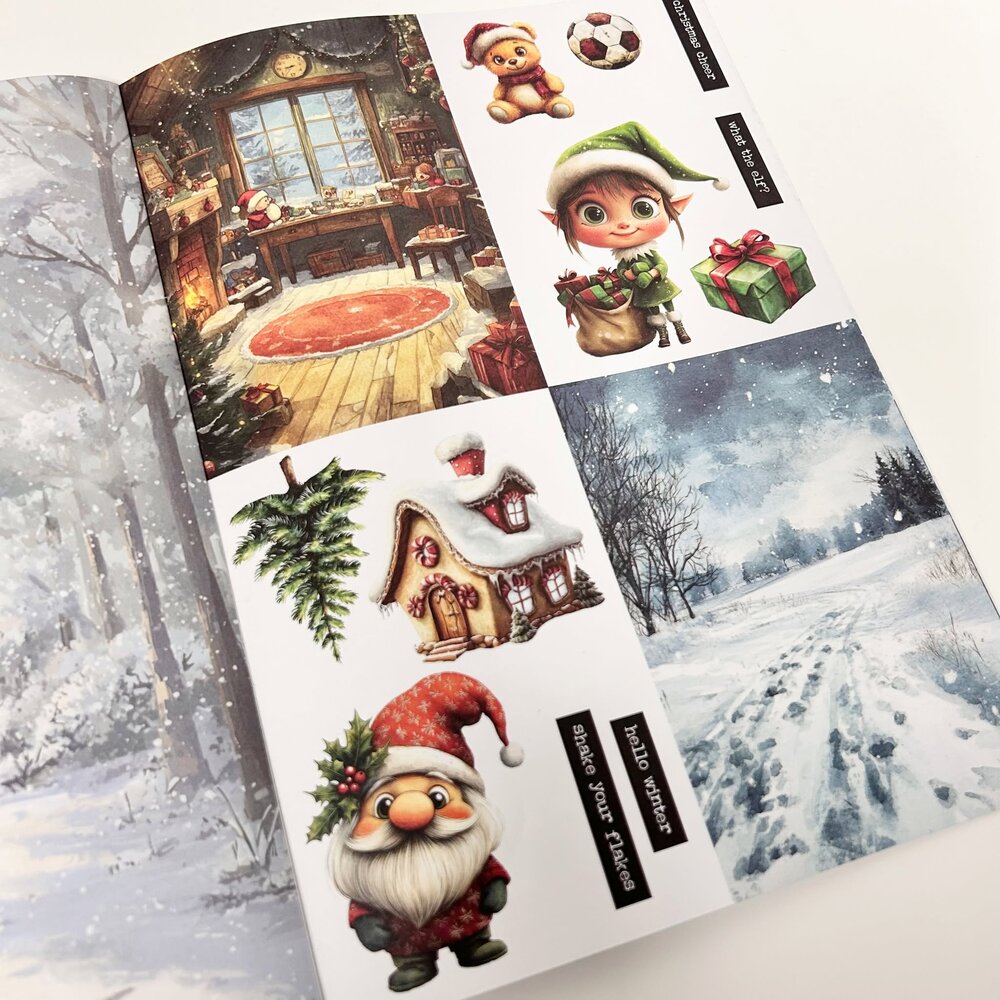 Bella Lulu Winter Vibes A4 Collage Boek (3012/0008) Bella Lulu Winter Vibes A4 Collage Boek (3012/0008)