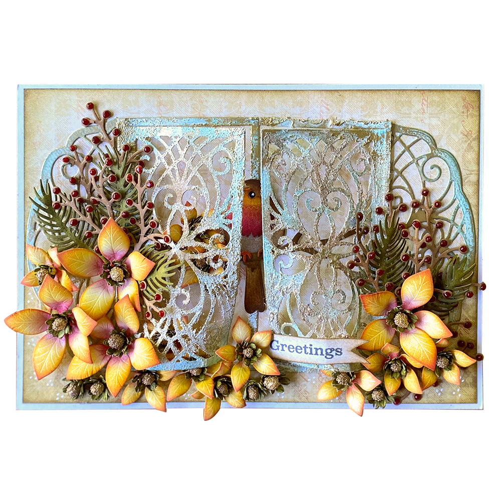 Elizabeth Craft Designs Festive Holly Dies Poinsettia (2269) Elizabeth Craft Designs Festive Holly Dies Poinsettia (2269)