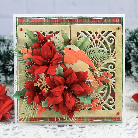 Elizabeth Craft Designs Festive Holly Dies Poinsettia (2269) Elizabeth Craft Designs Festive Holly Dies Poinsettia (2269)