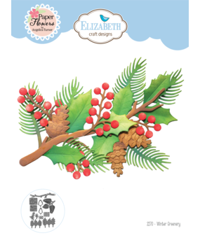 Elizabeth Craft Designs Festive Holly Dies Winter Greenery (2270) Elizabeth Craft Designs Festive Holly Dies Winter Greenery (2270)