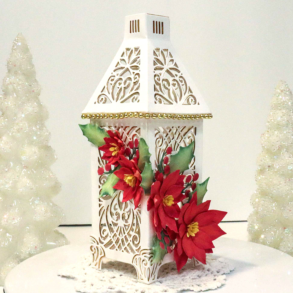 Elizabeth Craft Designs Festive Holly Dies Festive Lantern (2275)