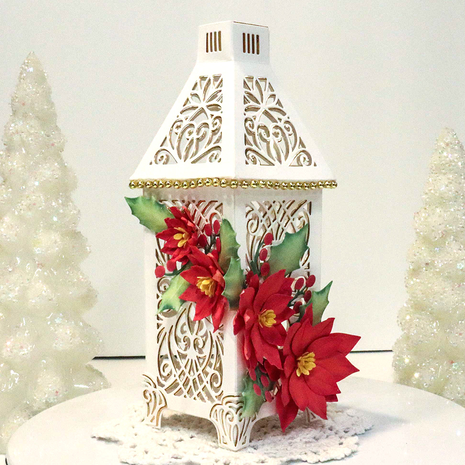 Elizabeth Craft Designs Festive Holly Dies Festive Lantern (2275)