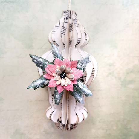 Elizabeth Craft Designs Festive Holly Dies Festive Ornaments (2276)