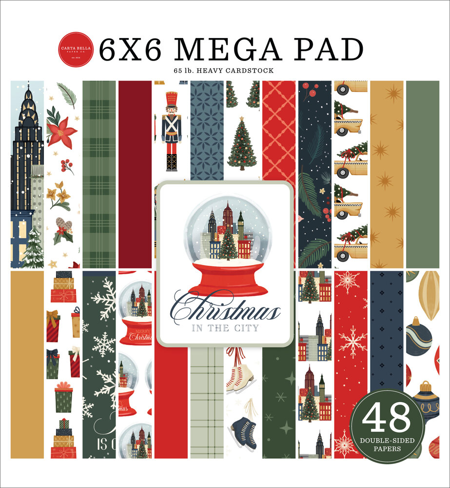 Carta Bella Christmas In The City 6x6 Inch Mega Pad (CBCIC456031) Carta Bella Christmas In The City 6x6 Inch Mega Pad (CBCIC456031)