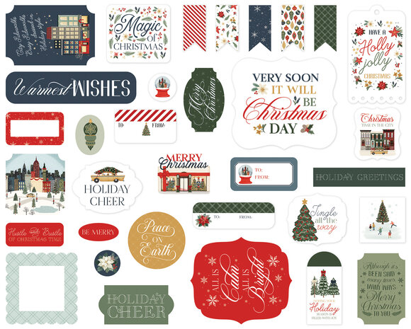 Carta Bella Christmas In The City Ephemera (CBCIC456024) Carta Bella Christmas In The City Ephemera (CBCIC456024)