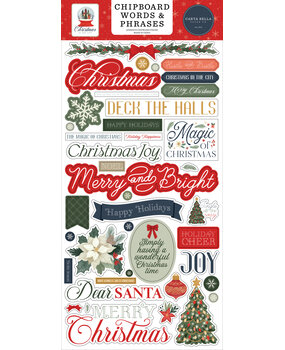 Carta Bella Christmas In The City 6x13 Inch Chipboard Words & Phrases (CBCIC456022) Carta Bella Christmas In The City 6x13 Inch Chipboard Words & Phrases (CBCIC456022)