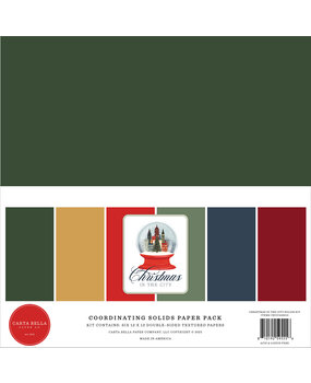 Carta Bella Christmas In The City 12x12 Inch Coordination Solids Paper Pack (CBCIC456015)