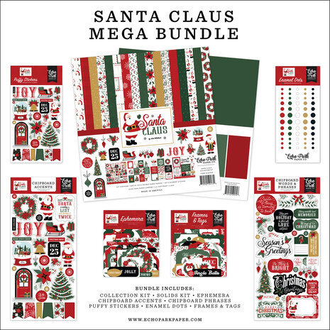 Echo Park Santa Claus 12x12 Inch Mega Bundle (SC457050) Echo Park Santa Claus 12x12 Inch Mega Bundle (SC457050)