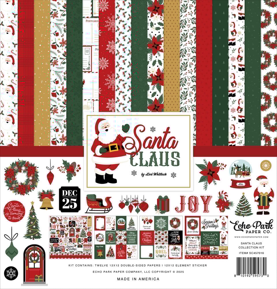 Echo Park Santa Claus 12x12 Inch Collection Kit (SC457016) Echo Park Santa Claus 12x12 Inch Collection Kit (SC457016)