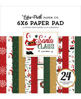Echo Park Santa Claus 6x6 Inch Paper Pad (SC457023) Echo Park Santa Claus 6x6 Inch Paper Pad (SC457023)