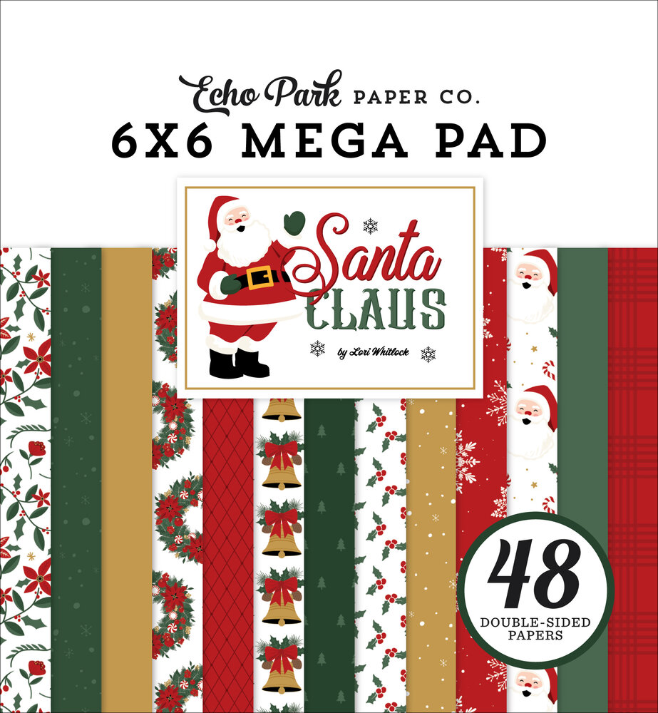 Echo Park Santa Claus 6x6 Inch Mega Pad (SC457031) Echo Park Santa Claus 6x6 Inch Mega Pad (SC457031)