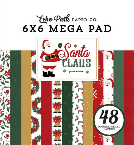 Echo Park Santa Claus 6x6 Inch Mega Pad (SC457031) Echo Park Santa Claus 6x6 Inch Mega Pad (SC457031)