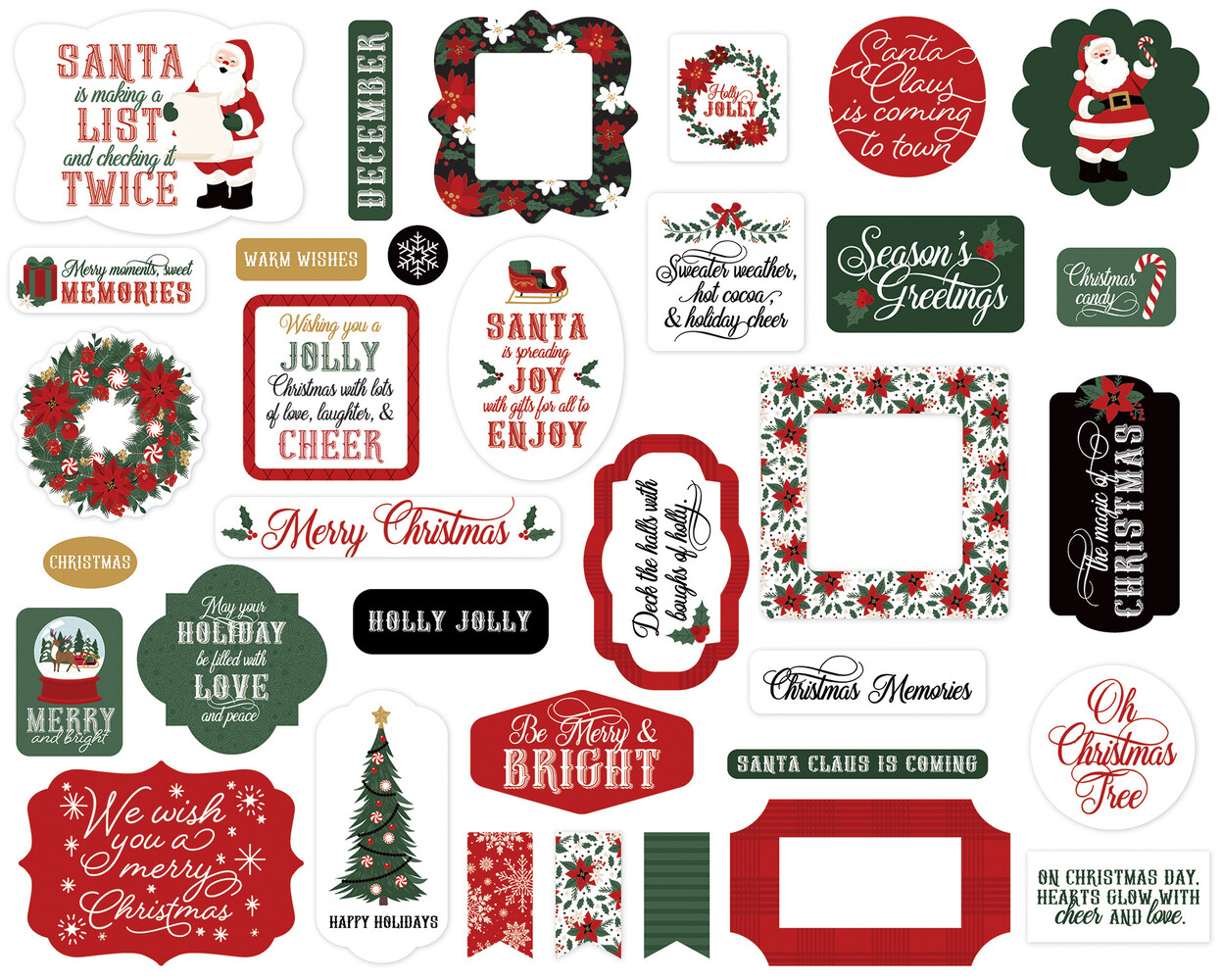 Echo Park Santa Claus Ephemera (SC457024) Echo Park Santa Claus Ephemera (SC457024)