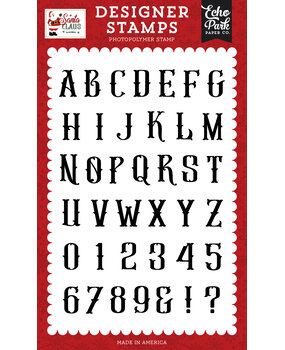 Echo Park Santa Claus Clear Stamp Antique Alphabet (SC457045) Echo Park Santa Claus Clear Stamp Antique Alphabet (SC457045)