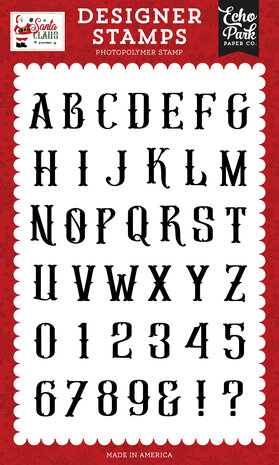 Echo Park Santa Claus Clear Stamp Antique Alphabet (SC457045) Echo Park Santa Claus Clear Stamp Antique Alphabet (SC457045)