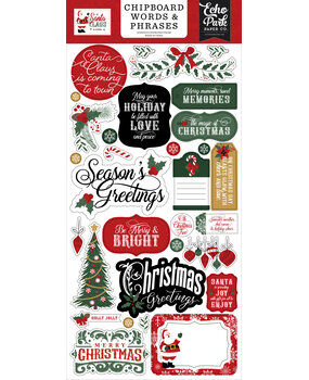 Echo Park Santa Claus 6x13 Inch Chipboard Word & Phrases (SC457022) Echo Park Santa Claus 6x13 Inch Chipboard Word & Phrases (SC457022)