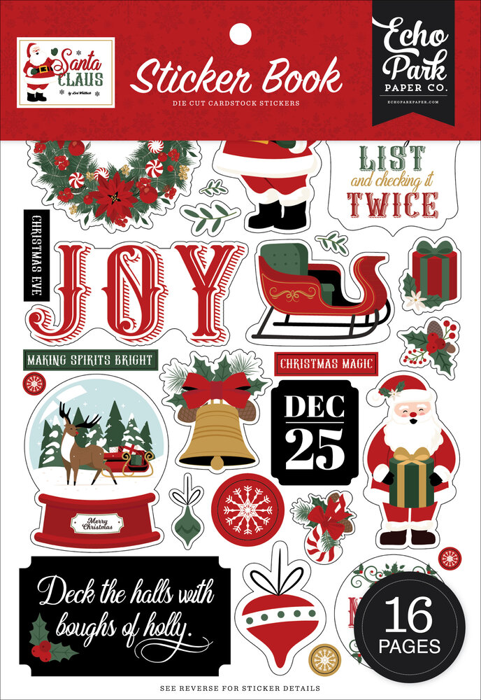 Echo Park Santa Claus Sticker Book (SC457029) Echo Park Santa Claus Sticker Book (SC457029)