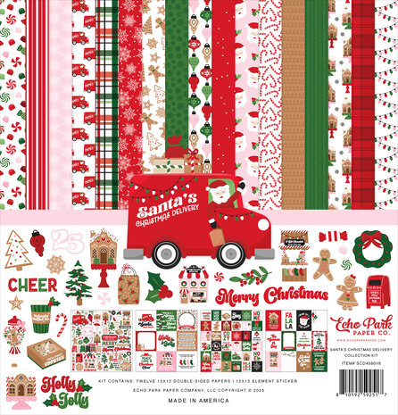 Echo Park Santa's Christmas Delivery 12x12 Inch Collection Kit (SCD459016)