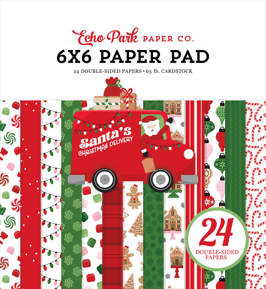 Echo Park Santa's Christmas Delivery 6x6 Inch Paper Pad (SCD459023) Echo Park Santa's Christmas Delivery 6x6 Inch Paper Pad (SCD459023)