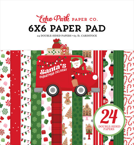 Echo Park Santa's Christmas Delivery 6x6 Inch Paper Pad (SCD459023) Echo Park Santa's Christmas Delivery 6x6 Inch Paper Pad (SCD459023)