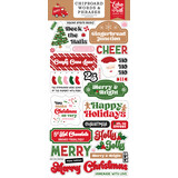 Echo Park Santa's Christmas Delivery 6x13 Inch Chipboard Word & Phrases (SCD459022)