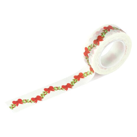 Echo Park Santa's Christmas Delivery Washi Tape Holly And Bows Garland (SCD459026) Echo Park Santa's Christmas Delivery Washi Tape Holly And Bows Garland (SCD459026)