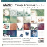 Arden Creative Studio Vintage Christmas 8x8 Inch Paper Pad (ACSPP0008)