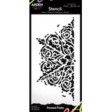Arden Creative Studio Vintage Christmas Frosted Flake 4x6 Inch Stencil (ACSST0007)