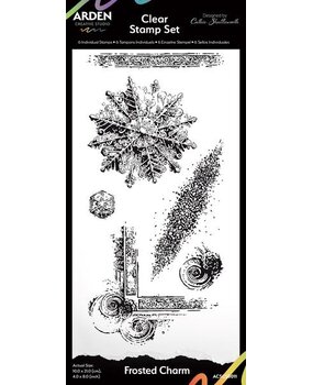Arden Creative Studio Vintage Christmas Frosted Charm 4x8 Inch Clear Stamp Set (ACSCS0011) Arden Creative Studio Vintage Christmas Frosted Charm 4x8 Inch Clear Stamp Set (ACSCS0011)