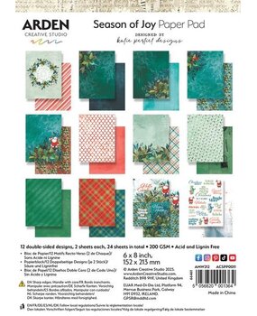 Arden Creative Studio Season of Joy 6x8 Inch Paper Pad (ACSPP0011) Arden Creative Studio Season of Joy 6x8 Inch Paper Pad (ACSPP0011)
