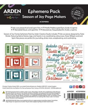 Arden Creative Studio Season of Joy Page Makers Ephemera Pack (ACSEP0006)