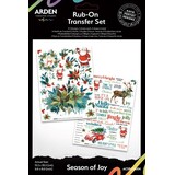 Arden Creative Studio Season of Joy 6x8 Inch Rub-On Transfer Set (ACSRO0004)