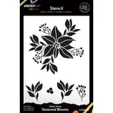 Arden Creative Studio Season of Joy Seasonal Blooms 6x8 Inch Stencil (ACSST0008)