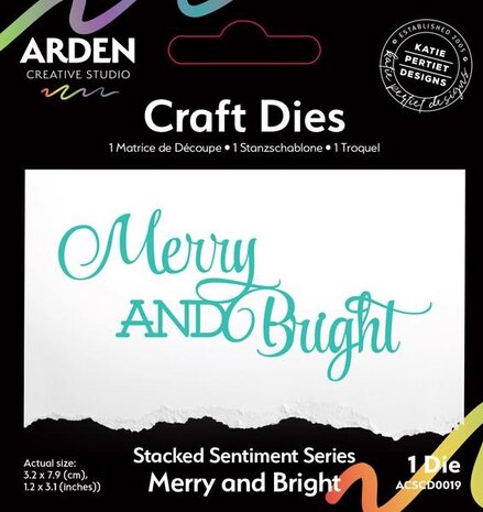 Arden Creative Studio Season of Joy Stacked Merry and Bright Die Set (ACSCD0019) Arden Creative Studio Season of Joy Stacked Merry and Bright Die Set (ACSCD0019)