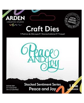 Arden Creative Studio Season of Joy Stacked Peace and Joy Die Set (ACSCD0020) Arden Creative Studio Season of Joy Stacked Peace and Joy Die Set (ACSCD0020)