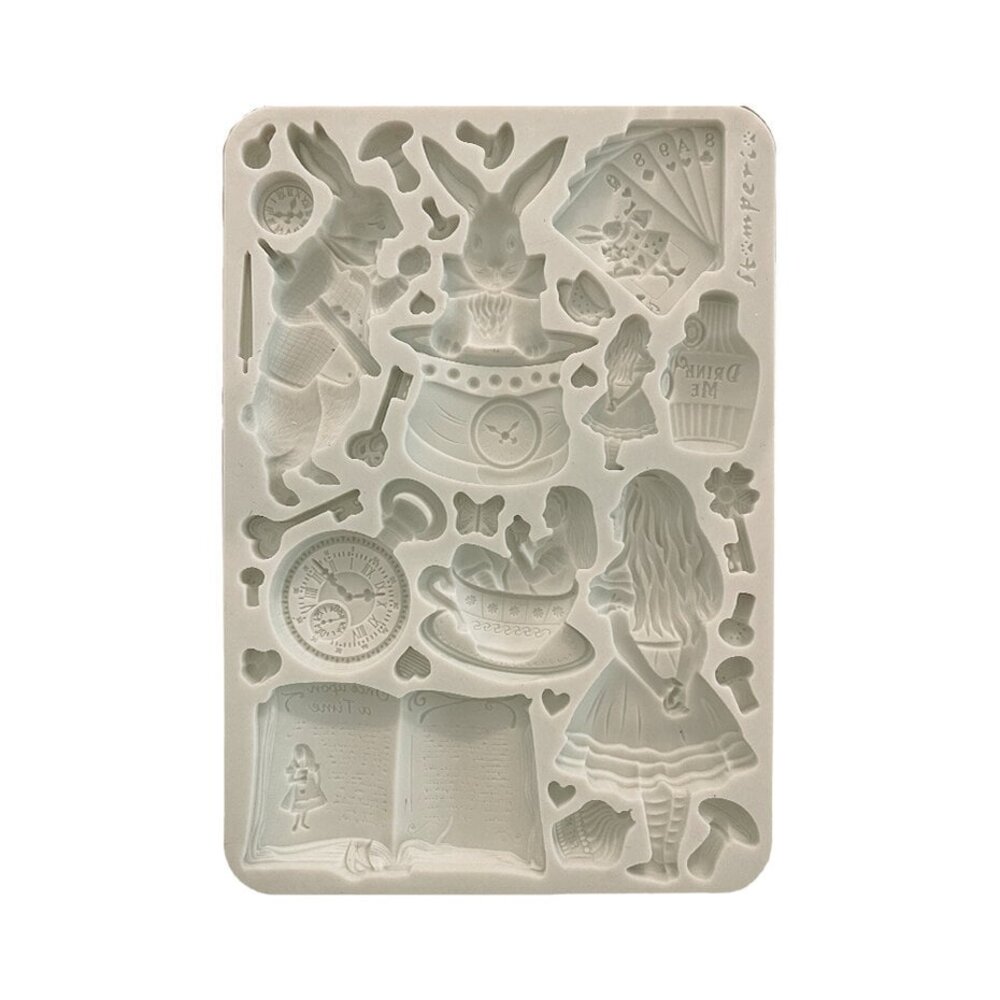 Stamperia Alice in Christmas A5 Silicon Mould (KACMA572) Stamperia Alice in Christmas A5 Silicon Mould (KACMA572)
