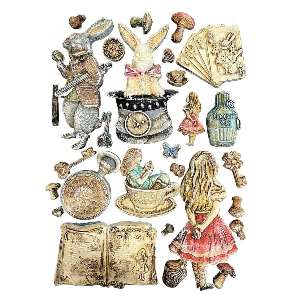 Stamperia Alice in Christmas A5 Silicon Mould (KACMA572) Stamperia Alice in Christmas A5 Silicon Mould (KACMA572)