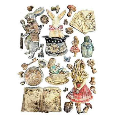 Stamperia Alice in Christmas A5 Silicon Mould (KACMA572) Stamperia Alice in Christmas A5 Silicon Mould (KACMA572)