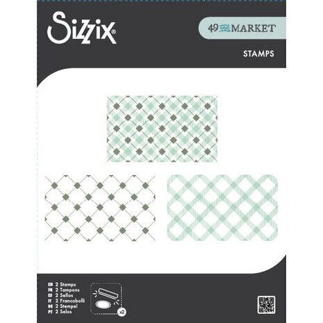 Sizzix 49 and Market Clear Stamps Tartan (667011)