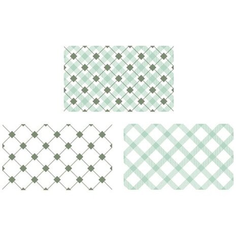 Sizzix 49 and Market Clear Stamps Tartan (667011)