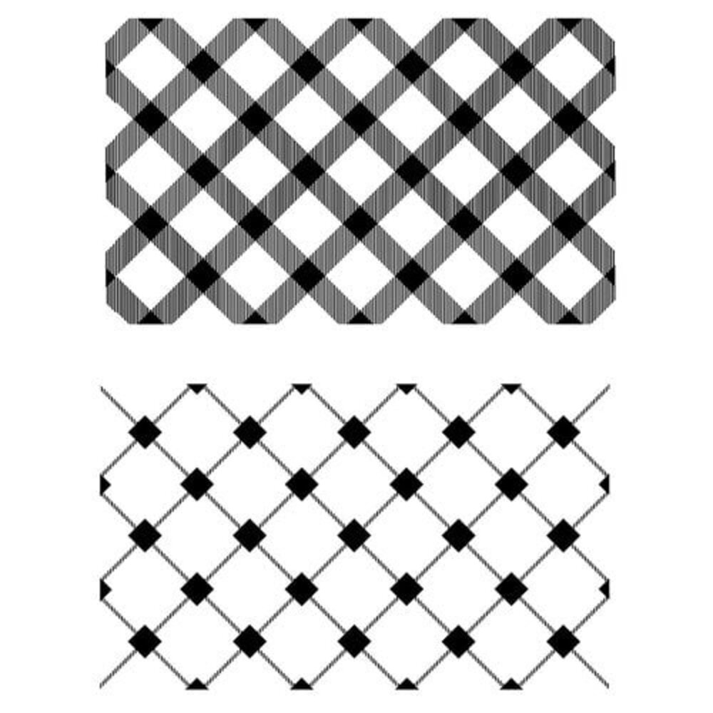 Sizzix 49 and Market Clear Stamps Tartan (667011)