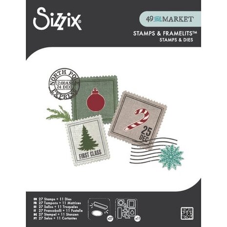 Sizzix 49 and Market Clear Stamps with Framelits Special Delivery (667009) Sizzix 49 and Market Clear Stamps with Framelits Special Delivery (667009)