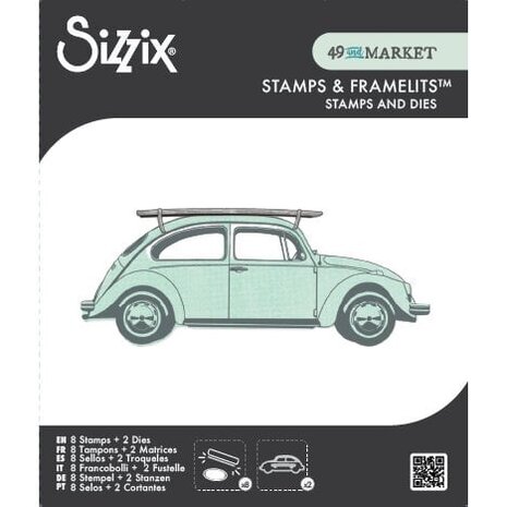 Sizzix 49 and Market Clear Stamps with Framelits Journey Home (667012) Sizzix 49 and Market Clear Stamps with Framelits Journey Home (667012)