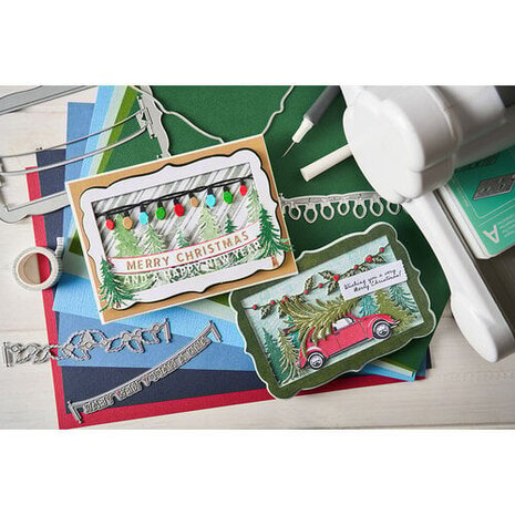 Sizzix 49 and Market Clear Stamps with Framelits Journey Home (667012) Sizzix 49 and Market Clear Stamps with Framelits Journey Home (667012)