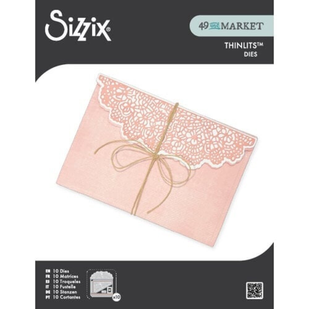 Sizzix 49 and Market Thinlits Die Set Laced Folio (667014)
