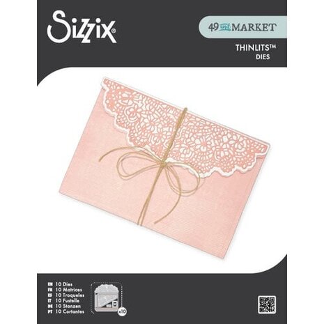 Sizzix 49 and Market Thinlits Die Set Laced Folio (667014)