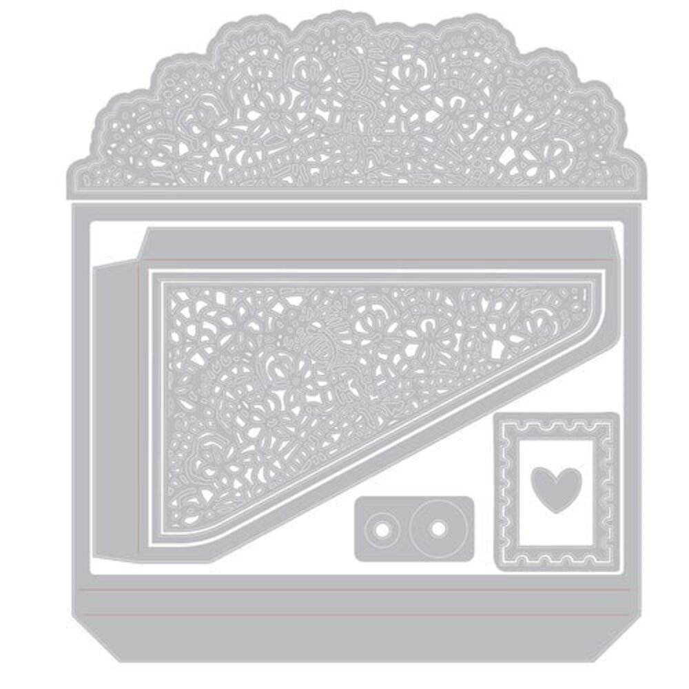 Sizzix 49 and Market Thinlits Die Set Laced Folio (667014)