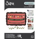 Sizzix 49 and Market Thinlits Die Set Snap and Swap Merry Christmas (667016)