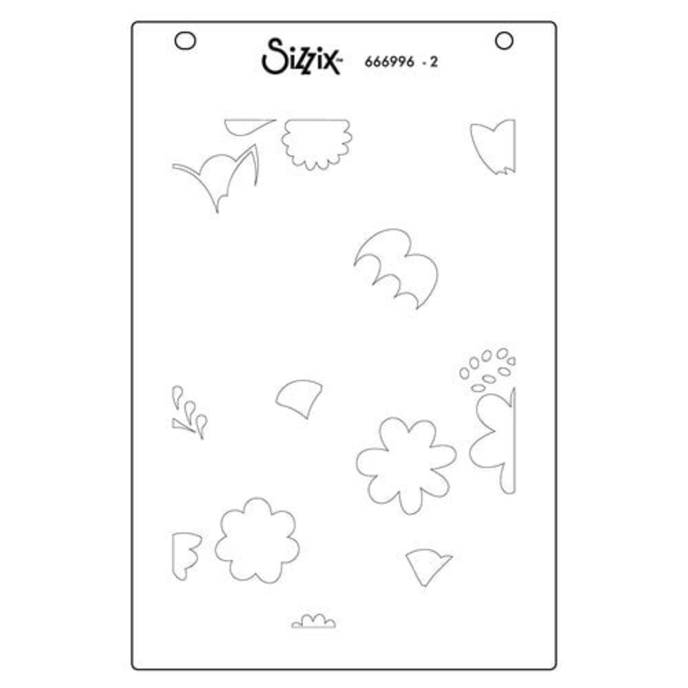 Sizzix Catherine Pooler Layered Stencils Happy Garden (666996)