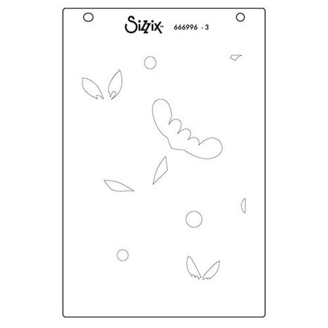 Sizzix Catherine Pooler Layered Stencils Happy Garden (666996)